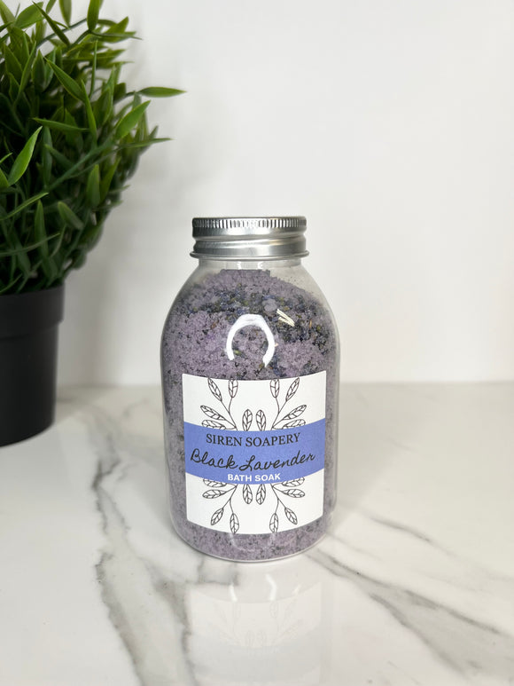 Black Lavender Bath Soak